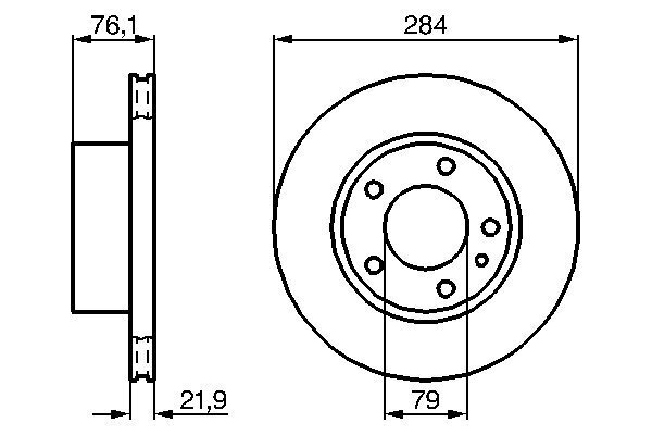 Bremsscheibe BOSCH 0 986 478 043