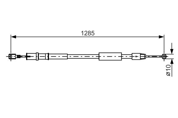 Seilzug, Feststellbremse BOSCH 1 987 482 026