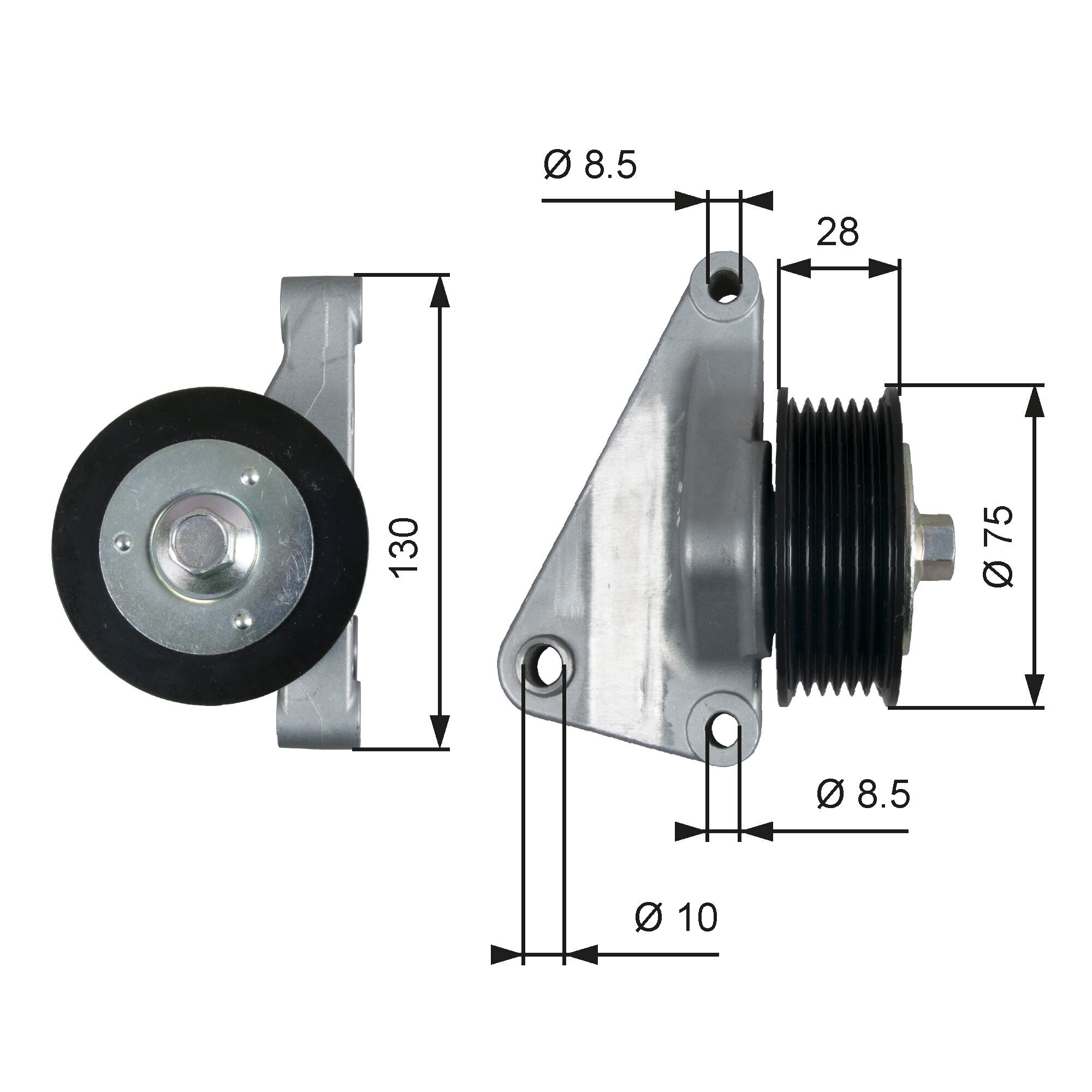 Umlenk-/Führungsrolle, Keilrippenriemen GATES T36422