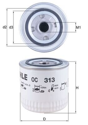 Ölfilter KNECHT OC 313