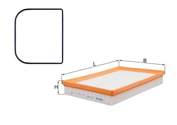 Luftfilter KNECHT LX 977D Bild Luftfilter KNECHT LX 977D