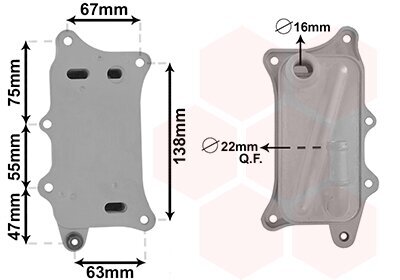 Ölkühler, Motoröl VAN WEZEL 03013709