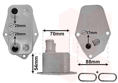 Ölkühler, Motoröl VAN WEZEL 06003557