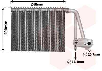 Verdampfer, Klimaanlage VAN WEZEL 4300V566