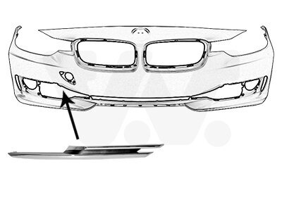 Blende, Stoßfänger VAN WEZEL 0670482