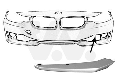 Blende, Stoßfänger VAN WEZEL 0670581