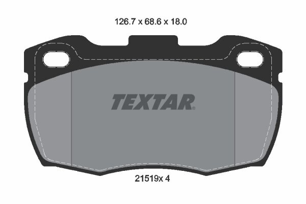 Bremsbelagsatz, Scheibenbremse TEXTAR 2151901