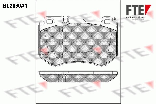 Bremsbelagsatz, Scheibenbremse FTE 9011014 Bild Bremsbelagsatz, Scheibenbremse FTE 9011014