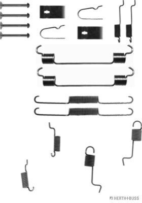 Zubehörsatz, Bremsbacken HERTH+BUSS JAKOPARTS J3563007