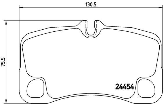 Bremsbelagsatz, Scheibenbremse BREMBO P 65 022