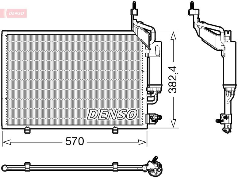 Kondensator, Klimaanlage DENSO DCN10050 Bild Kondensator, Klimaanlage DENSO DCN10050