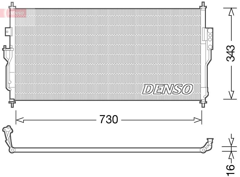 Kondensator, Klimaanlage DENSO DCN46006