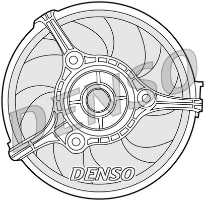 Lüfter, Motorkühlung DENSO DER02002