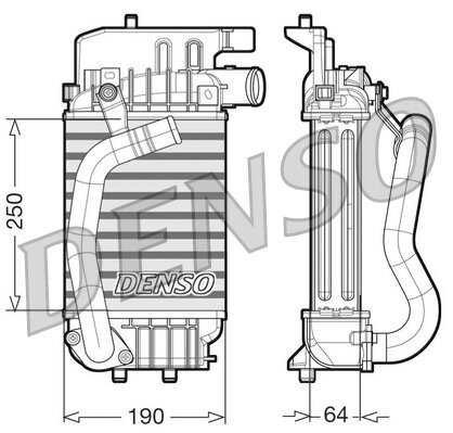 Ladeluftkühler DENSO DIT50004