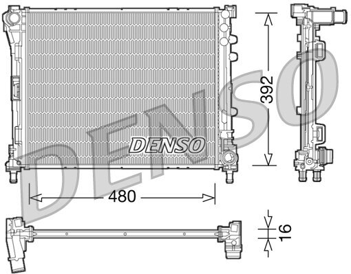 Kühler, Motorkühlung DENSO DRM09087