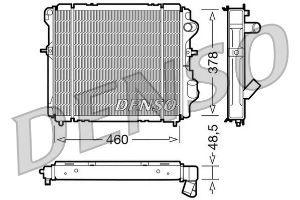 Kühler, Motorkühlung DENSO DRM23007 Bild Kühler, Motorkühlung DENSO DRM23007