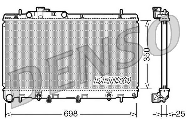 Kühler, Motorkühlung DENSO DRM36011 Bild Kühler, Motorkühlung DENSO DRM36011