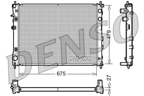 Kühler, Motorkühlung DENSO DRM36012