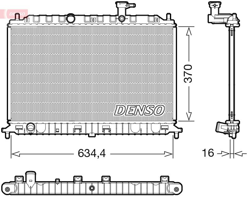 Kühler, Motorkühlung DENSO DRM43009