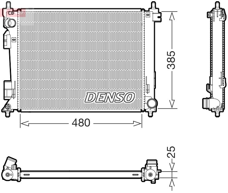 Kühler, Motorkühlung DENSO DRM43011