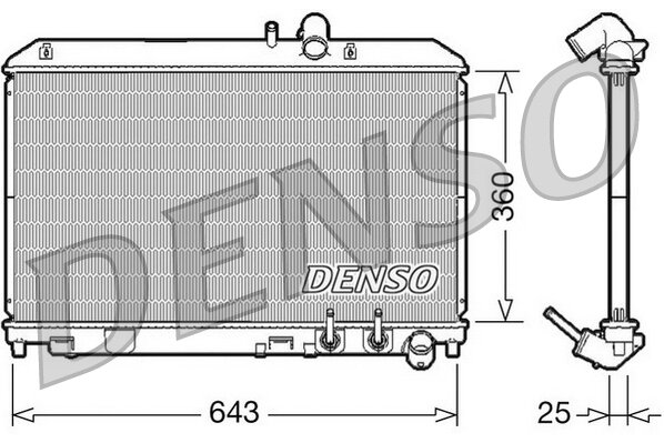 Kühler, Motorkühlung DENSO DRM44012