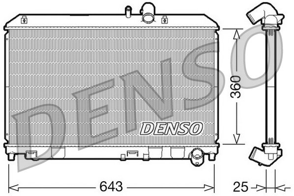 Kühler, Motorkühlung DENSO DRM44013