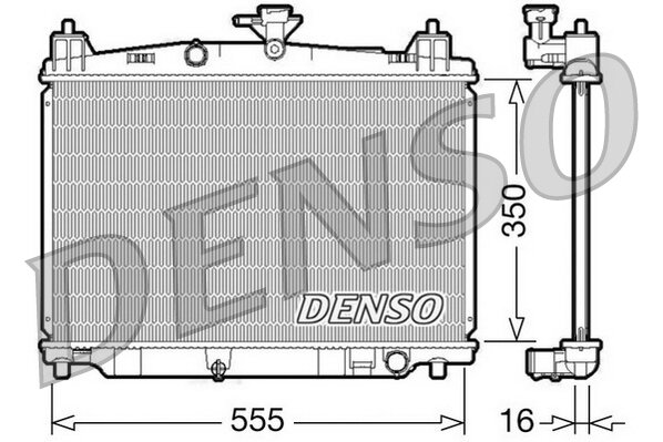 Kühler, Motorkühlung DENSO DRM44016 Bild Kühler, Motorkühlung DENSO DRM44016