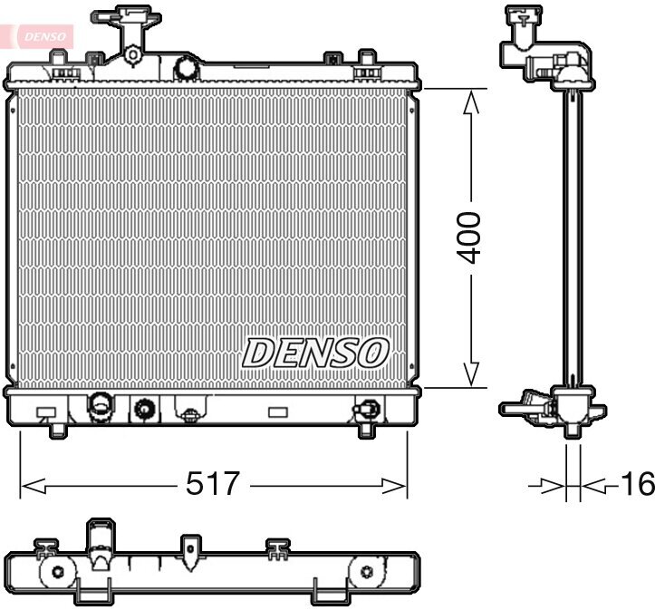 Kühler, Motorkühlung DENSO DRM47033