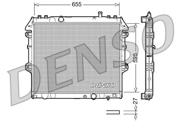 Kühler, Motorkühlung DENSO DRM50039