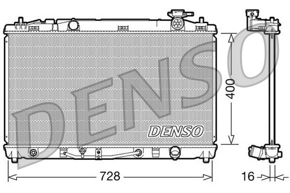 Kühler, Motorkühlung DENSO DRM50042