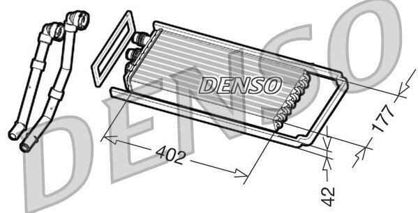 Wärmetauscher, Innenraumheizung DENSO DRR12100