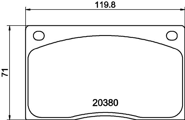 Bremsbelagsatz, Scheibenbremse MINTEX MGB585