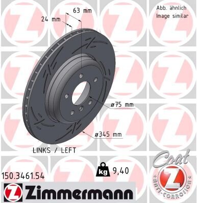 Bremsscheibe ZIMMERMANN 150.3461.54