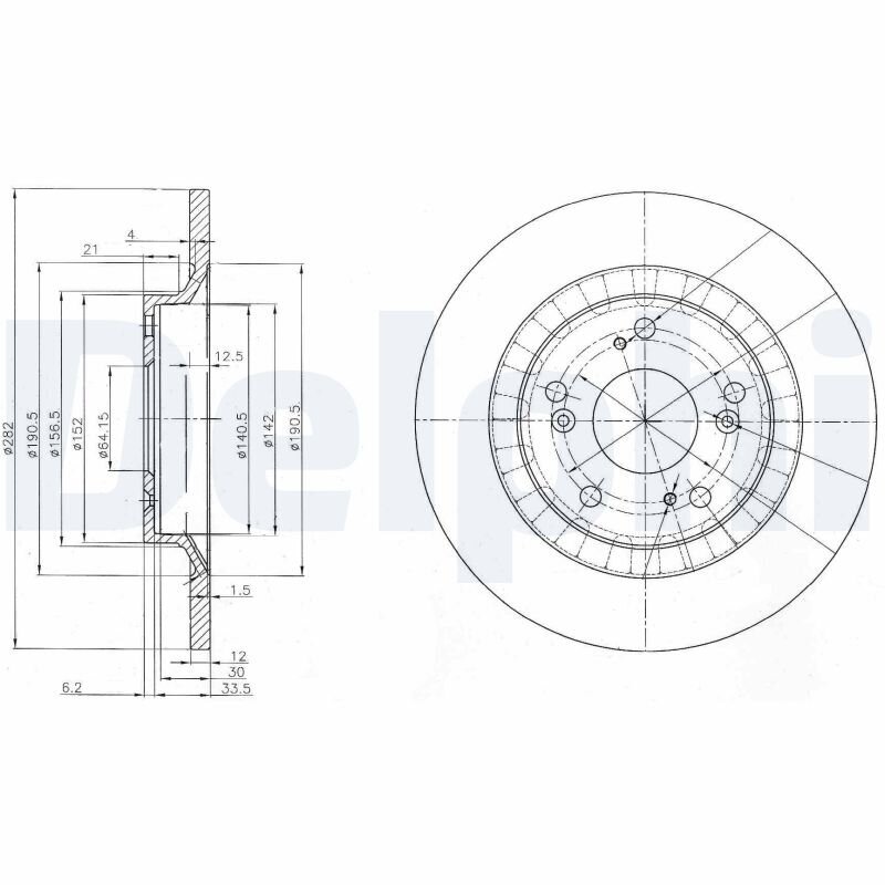 Bremsscheibe DELPHI BG3795