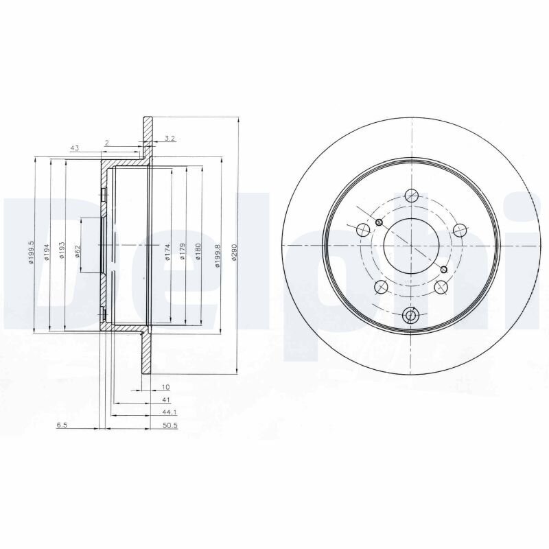 Bremsscheibe DELPHI BG4051