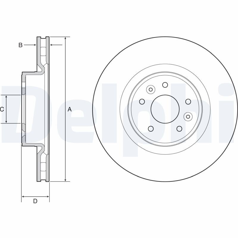 Bremsscheibe DELPHI BG9232C