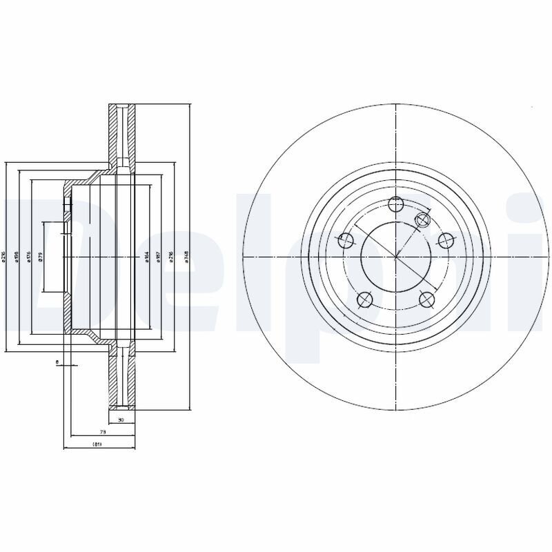 Bremsscheibe DELPHI BG9788