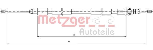 Seilzug, Feststellbremse METZGER 10.4657