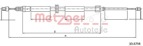 Seilzug, Feststellbremse METZGER 10.6794