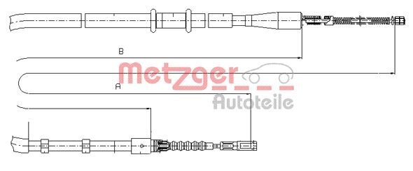 Seilzug, Feststellbremse METZGER 10.7503