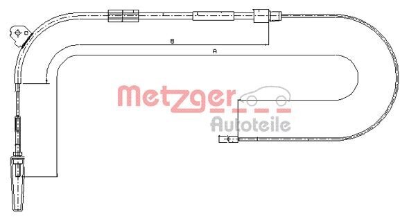 Seilzug, Feststellbremse METZGER 10.9328