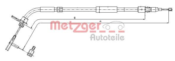 Seilzug, Feststellbremse METZGER 10.9334