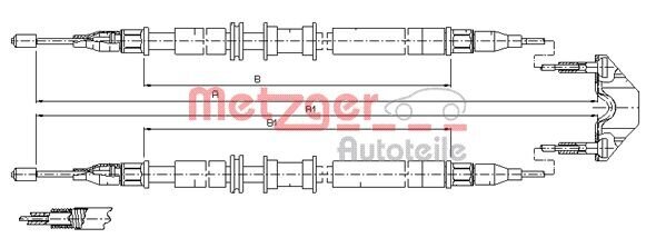 Seilzug, Feststellbremse METZGER 11.5791