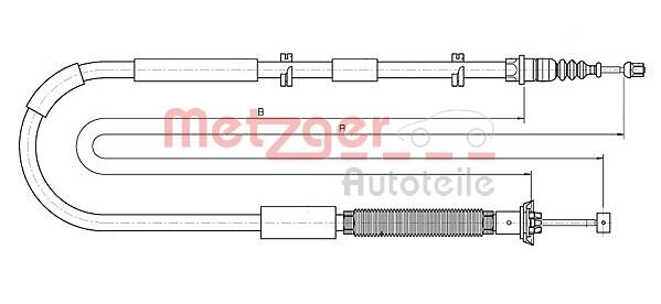 Seilzug, Feststellbremse METZGER 12.0723