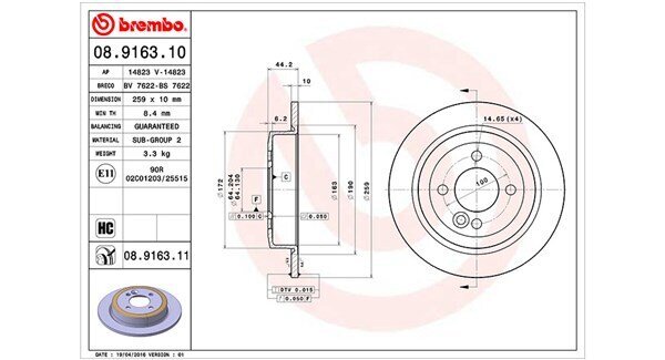 Bremsscheibe MAGNETI MARELLI 360406002800