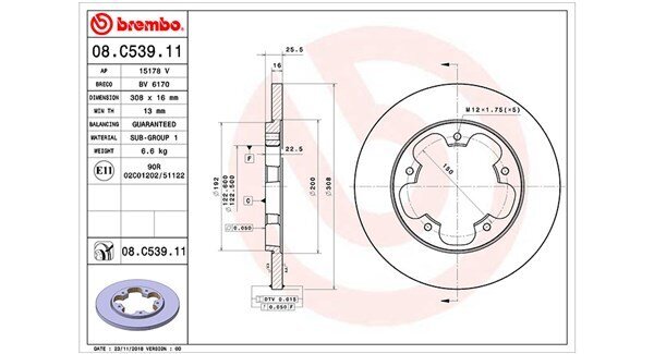 Bremsscheibe MAGNETI MARELLI 360406164201