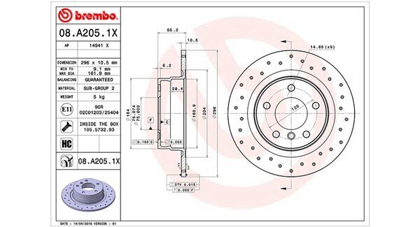 Bremsscheibe MAGNETI MARELLI 360406089302