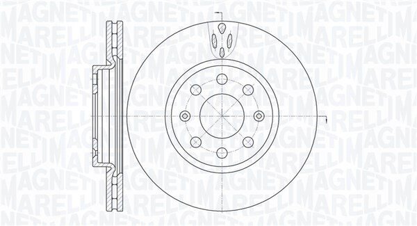 Bremsscheibe MAGNETI MARELLI 361302040236