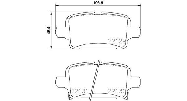 Bremsbelagsatz, Scheibenbremse MAGNETI MARELLI 363700459090