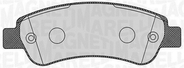 Bremsbelagsatz, Scheibenbremse MAGNETI MARELLI 363916060191